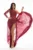 Rochie de ocazie din voal cu broderie de culoare bordo
