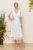Rochie de ocazie din voal cu glitter Darling Alba