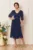 Rochie de ocazie din voal cu glitter Nicolette Bleumarin