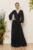 Rochie de ocazie din voal cu glitter Ophelia Neagra