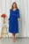Rochie de ocazie din voal cu glitter Wilma Albastru Regal