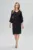 Rochie de ocazie din voal cu maneci trei sfeturi Devlyn Neagra