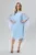 Rochie de ocazie din voal cu strass-uri Maureen Bleu