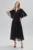 Rochie de ocazie din voal cu strass-uri in talie Justine Neagra