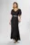 Rochie de ocazie din voal cu strass-uri in talie Marvela Neagra