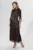Rochie de ocazie din voal satin cu floare 3D Averria Neagra