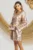 Rochie de ocazie eleganta aurie cu paiete maxi