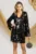 Rochie de ocazie eleganta neagra cu paiete maxi