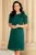 Rochie de ocazie lejera verde Medelina din voal texturat