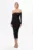 Rochie de ocazie midi cu strass-uri si maneci detasabile Nereea Neagra