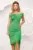 Rochie de ocazie mulata pe corp prevazuta cu slit in lateral si franjuri