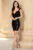Rochie de ocazie neagra scurta din paiete Verona