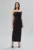 Rochie de ocazie premium cu bretele din strass-uri Lorrin Neagra