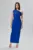 Rochie de ocazie premium cu floare 3D si strass-uri Kristia Albastra