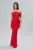 Rochie de ocazie premium cu funda din satin Bright Rosie