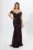 Rochie de ocazie premium cu strass-uri si fir lame Jamelia Violet