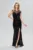 Rochie de ocazie premium din catifea cu paiete Jovina Neagra
