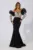 Rochie de ocazie premium din crepe cu paiete Possess Neagra