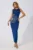 Rochie de ocazie premium din crepe cu strass-uri Passione Bleumarin