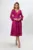 Rochie de ocazie premium din dantela cu maneci usor bufante Rosalba Fucsia