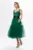 Rochie de ocazie premium din dantela si tull Serena Verde