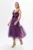 Rochie de ocazie premium din dantela si tull Serena Violet