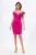 Rochie de ocazie premium din licra cu detalii 3D Rochelle Fucsia