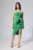 Rochie de ocazie premium din neopren cu floare 3D Miray Verde Deschis