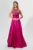 Rochie de ocazie premium din tafta cu glitter Rozeena Fucsia