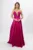 Rochie de ocazie premium din tafta cu strass-uri Famous Fucsia