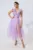Rochie de ocazie premium din tull cu strass-uri Bloom Lila
