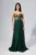 Rochie de ocazie premium din voal cu dantela la bust The Story Verde