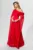 Rochie de ocazie premium din voal cu flori 3D Splendoria Rosie