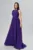 Rochie de ocazie premium din voal cu model one shoulder Azaleea Mov