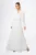 Rochie de ocazie premium din voal cu strass-uri in talie Venessia Alba