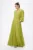Rochie de ocazie premium din voal cu strass-uri in talie Venessia Fistic