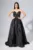 Rochie de ocazie premium din voal cu strass-uri la bust Esplendida Neagra