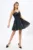 Rochie de ocazie premium tip baby doll din voal Dalida Neagra