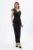 Rochie de ocazie premium tip one shoulder cu strass-uri Eros Neagra