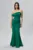 Rochie de ocazie premium tip sirena cu model one shoulder Dellora Verde
