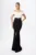 Rochie de ocazie premium tip sirena cu pliuri pe bust Giovitta Bicolora