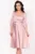 Rochie de ocazie roz Constance midi in clos