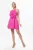 Rochie de ocazie tip baby doll cu floare 3D Lisiana Ciclam