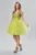 Rochie de ocazie tip baby doll din tull cu glitter Cessily Fistic