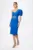 Rochie de ocazie tip one shoulder accesorizata cu strass-uri Vista Albastra