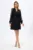 Rochie de ocazie tip sacou cu strass-uri si maneci din voal Elmira Neagra