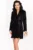 Rochie de ocazie tip sacou neagra scurta Helena cu paiete