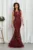 Rochie de ocazie tip sirena Remarkable Bordo