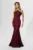 Rochie de ocazie tip sirena din dantela Mallora Neagra