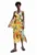 Rochie de plaja cu imprimeu tropical si model petrecut